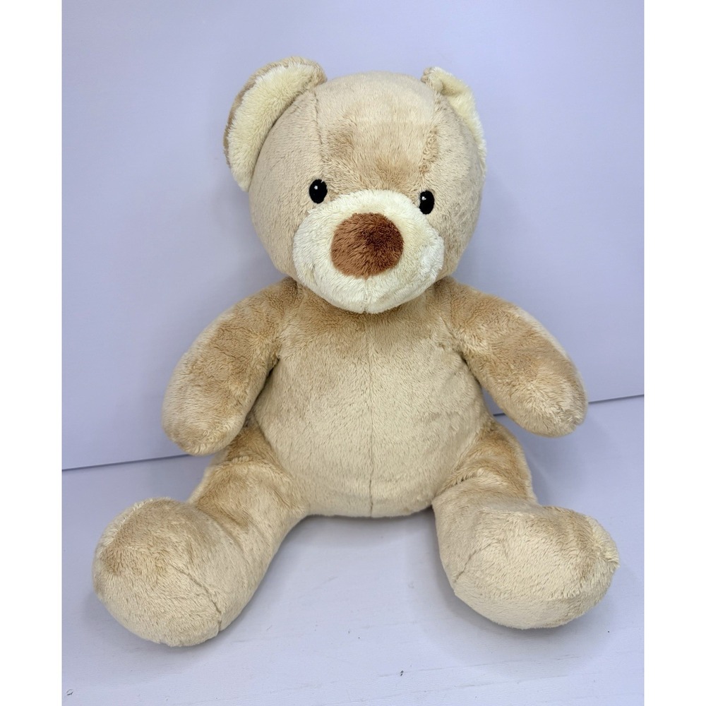 Build A Bear Happy Teddy Bear Plush 11 Inch Sitting Tan Brown Stuffed Animal Toy